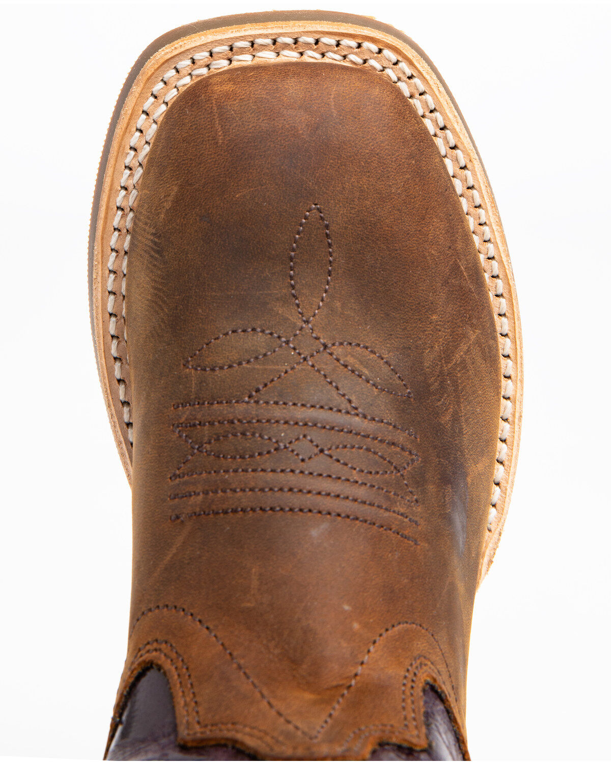 Image #6 - Shyanne Girls' Full-Grain Leather Western Boots - Square Toe, , hi-res
