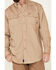 Image #3 - Ariat Men's FR Solid Twill Long Sleeve Button Down Work Shirt - Tall, Beige, hi-res