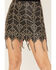 Wonderwest Women's Beaded Tassel Mini Skirt, Black, hi-res