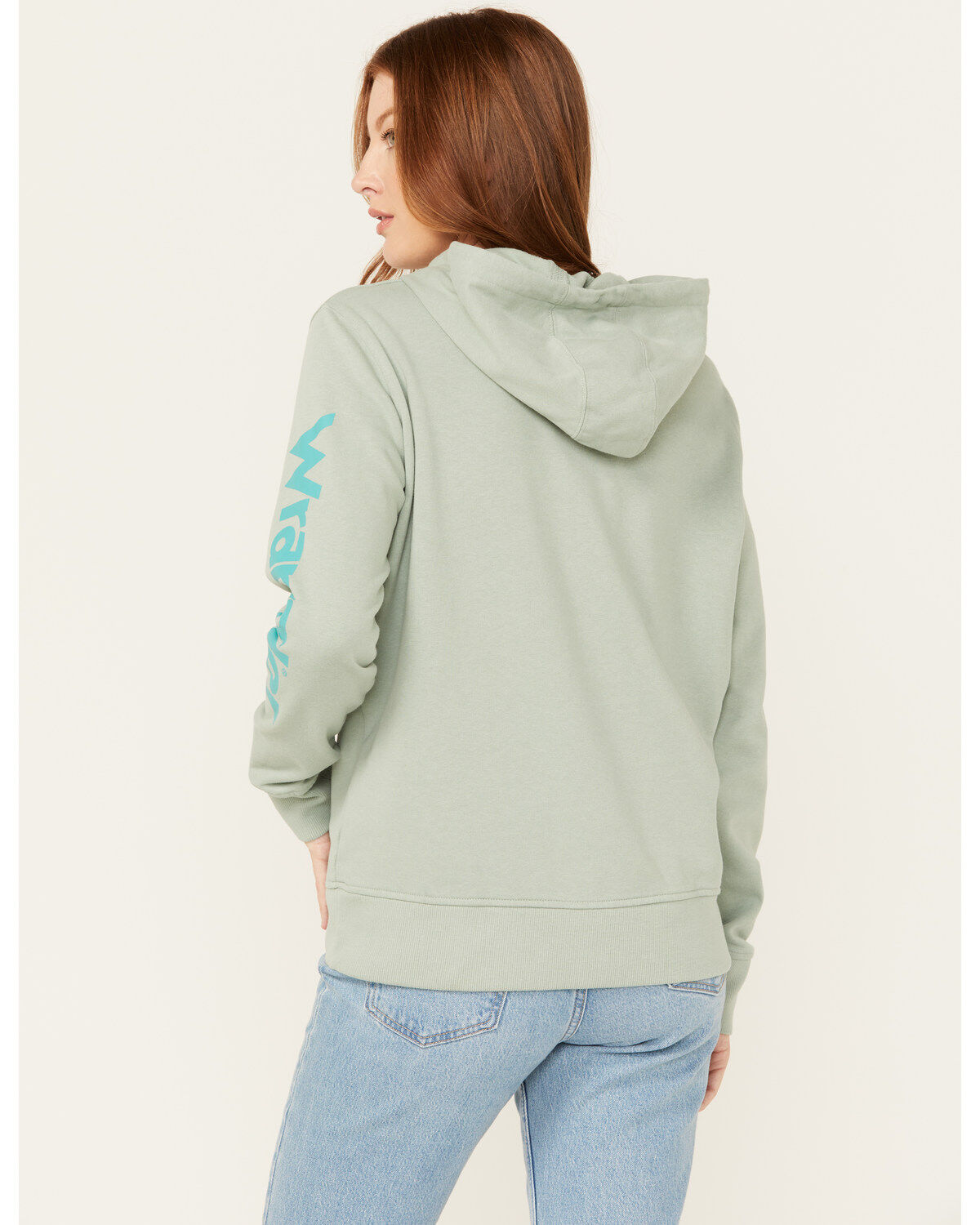 Image #4 - Wrangler Women's Logo Hoodie, Blue, hi-res