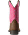 Ariat Youth Girls' Sport Champ Western Boots - Broad Square Toe, Brown, hi-res