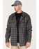 Image #1 - Hawx Men's Roberson Long Sleeve Hooded Flannel, Charcoal, hi-res
