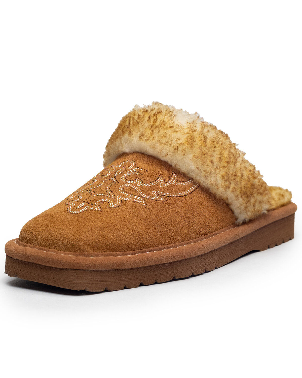 Image #1 - Ariat Women's Jackie Square Toe Slippers, Tan, hi-res