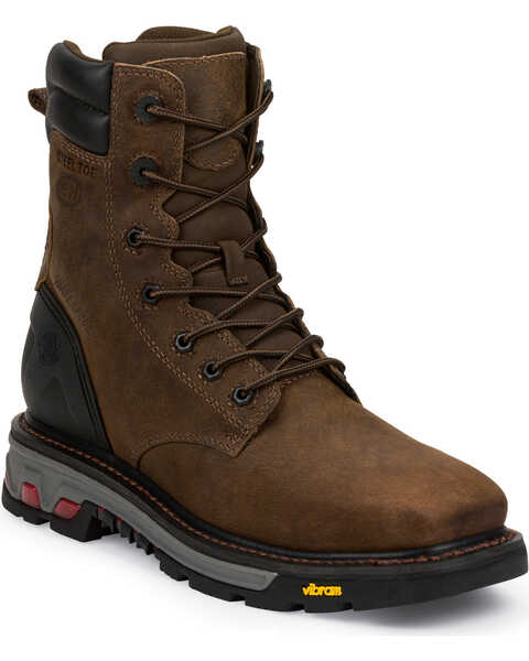 Image #1 - Justin Men's Commander X5 Lace-Up Waterproof Boots, , hi-res