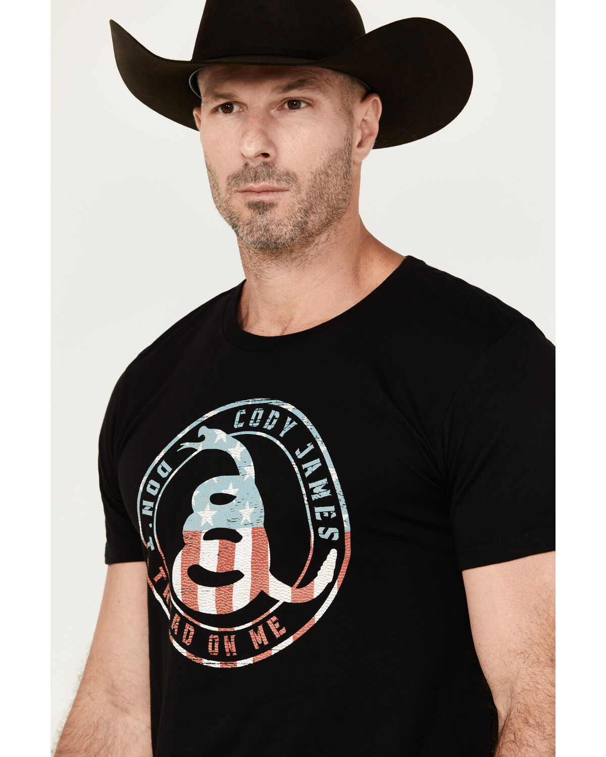 Image #2 - Cody James Men's Snake Circle Short Sleeve Graphic T-Shirt, Black, hi-res
