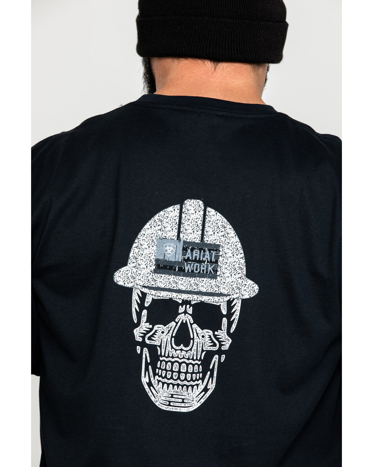 Ariat® Men's FR Roughneck Skull Logo Malbec Red T-Shirt 10026435