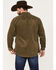 Brixton Men's Porter Long Sleeve Waffle Corduroy Button Down Shirt, Olive, hi-res