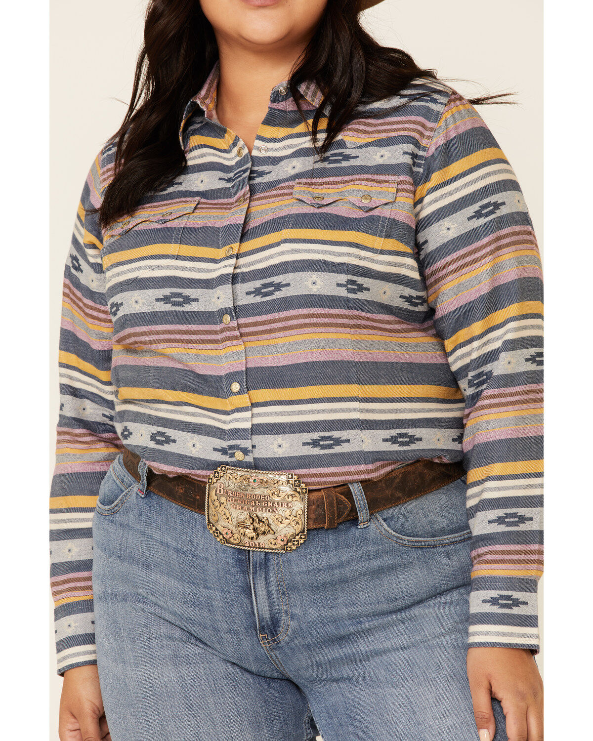 Image #3 - Ariat Women's R.E.A.L. Sunset Beauty Long Sleeve Western Shirt - Plus, , hi-res