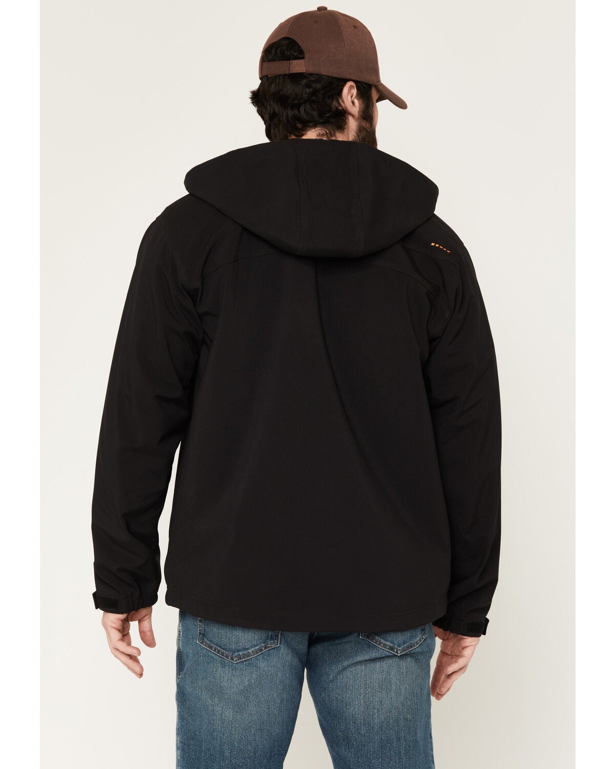 Image #4 - Ariat Men's Rebar Utility Hooded Softshell Work Jacket, Black, hi-res