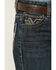 Image #4 - Rock & Roll Denim Boys' Dark Wash Bootcut Stretch Denim Jeans, Dark Wash, hi-res