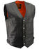 Image #2 - Milwaukee Leather Men's Deep Pocket Vest - Big 4X, Black, hi-res