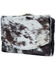 Myra Bag Women's Brook Hair-On Hide Trifold Wallet, Black, hi-res