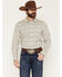 Image #1 - Gibson Trading Co Men's Antique Bloom Paisley Print Long Sleeve Button-Down Western Shirt, White, hi-res