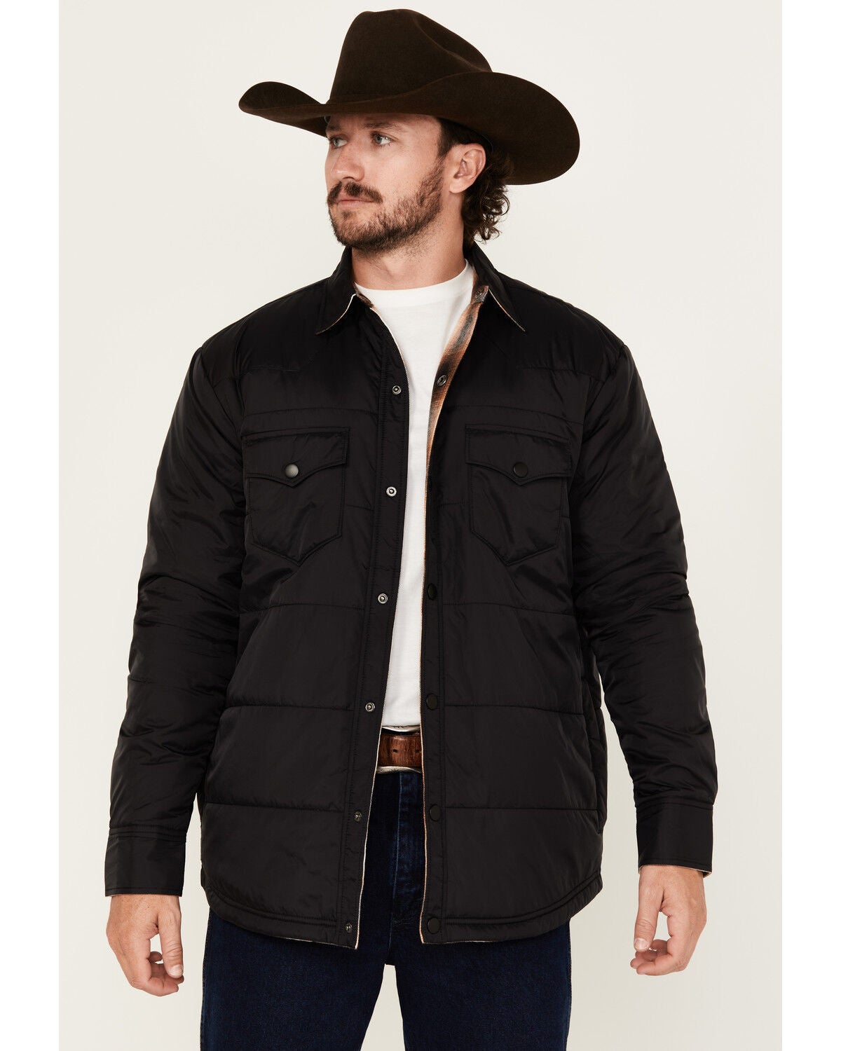 Cody James Men's Hat Trick Insulated Reversible Jacket, Black, hi-res