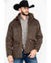 Image #1 - Outback Trading Co. Men's Langston 2-Way Fleece Jacket, Brown, hi-res