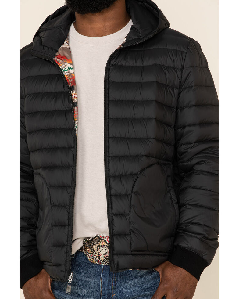 Pendleton Men's Multi Tucson Packable Hooded Reversible Down Jacket