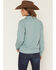 Image #4 - Shyanne Women's Double Horse 1/2 Zip Pullover, Aqua, hi-res