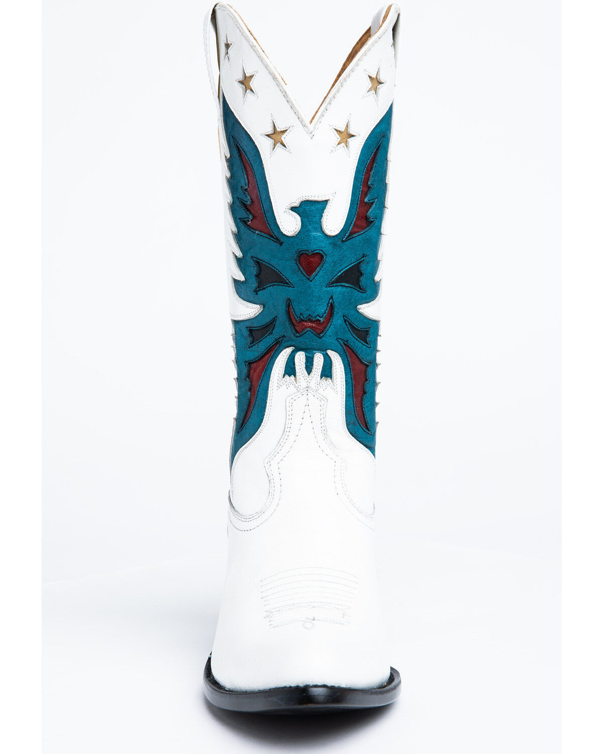 Image #4 - Idyllwind Women's Viceroy Western Boots - Round Toe, White, hi-res