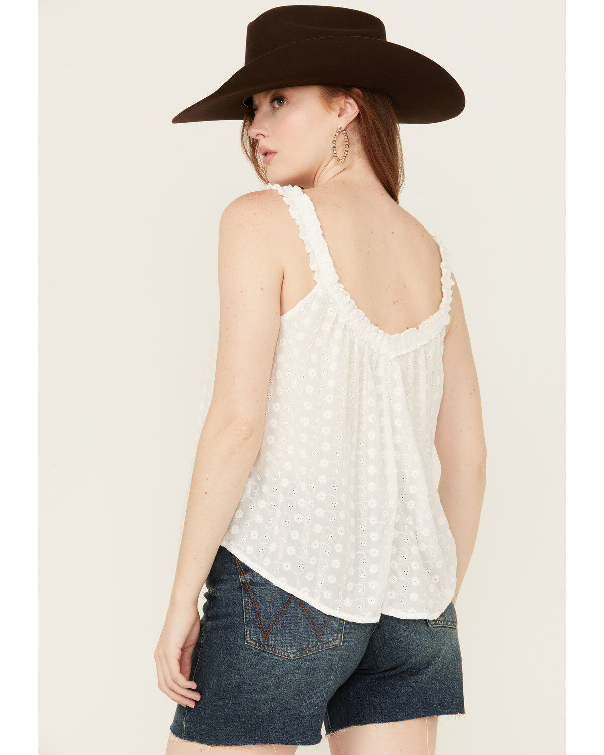 Product Name:  Eyeshadow Women's Eyelet Tank Top