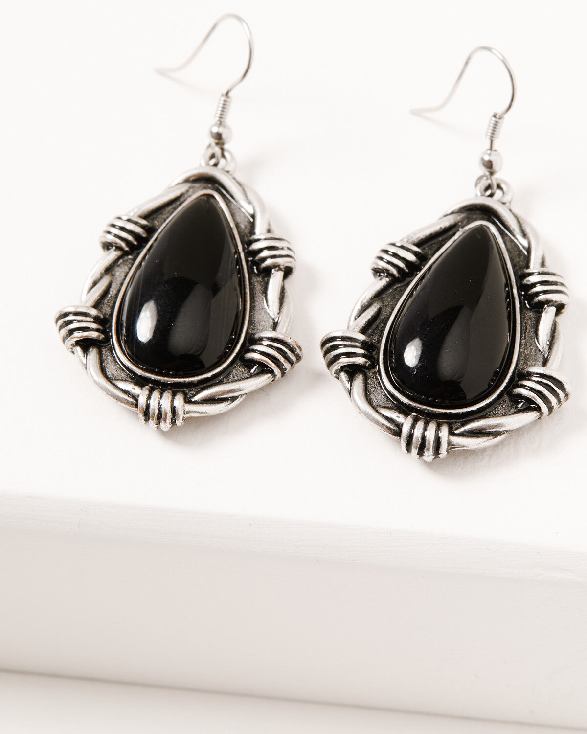 Image #1 - Idyllwind Women's Memphis Teardrop Earrings, Black, hi-res
