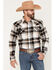 Image #1 - Cody James Men's Standard Issue Plaid Print Long Sleeve Snap Flannel Shirt - Big, Black, hi-res