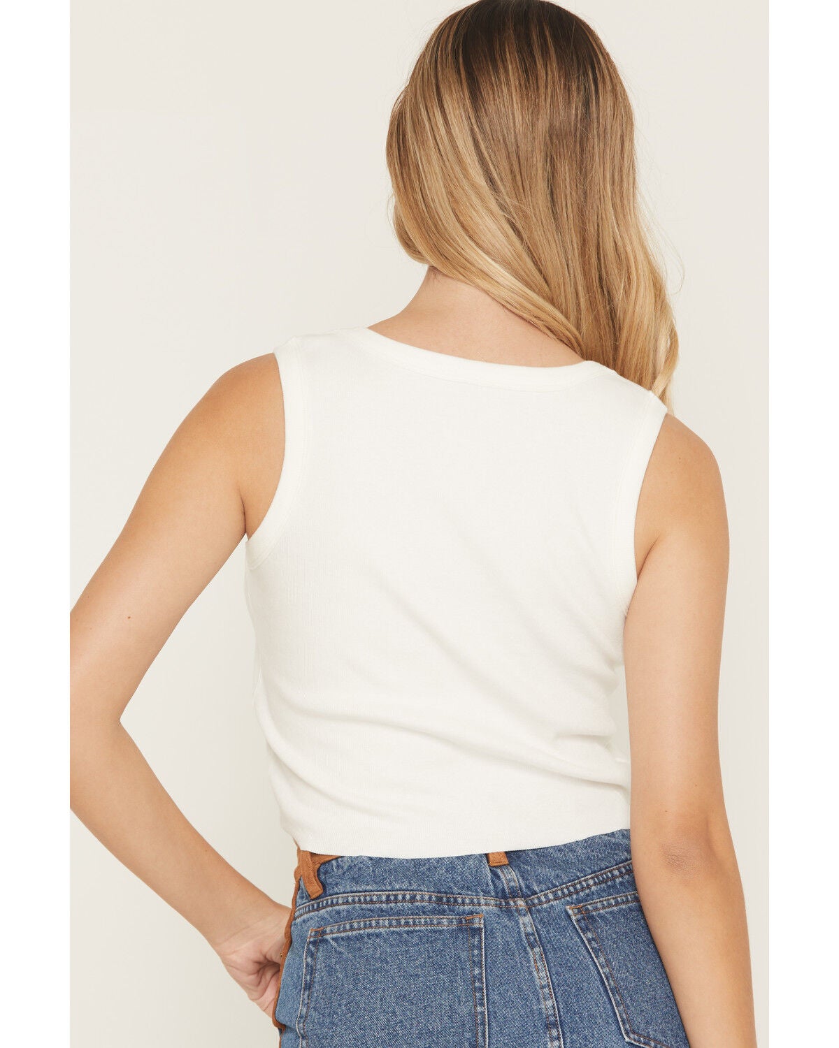 Image #4 - Blended Women's Rodeo Studded Tank, White, hi-res