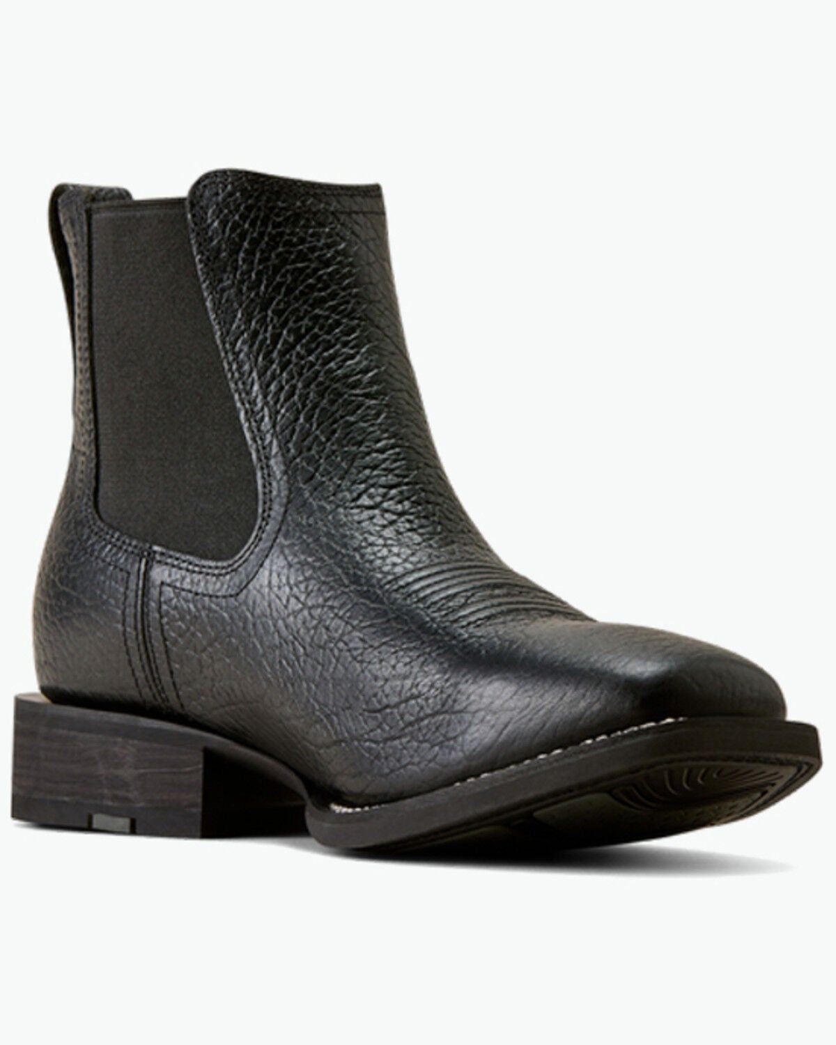 Image #1 - Ariat Men's Western Big Rig Chelsea Boots - Broad Square Toe, Black, hi-res