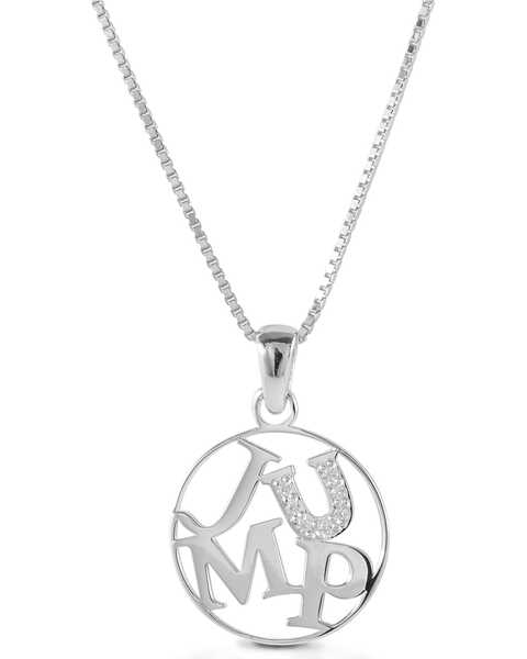 Image #1 -  Kelly Herd Women's Jump Pendant Necklace , Silver, hi-res