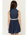Image #4 - Sugar California Girls' Dark Wash Denim Dress, Dark Blue, hi-res