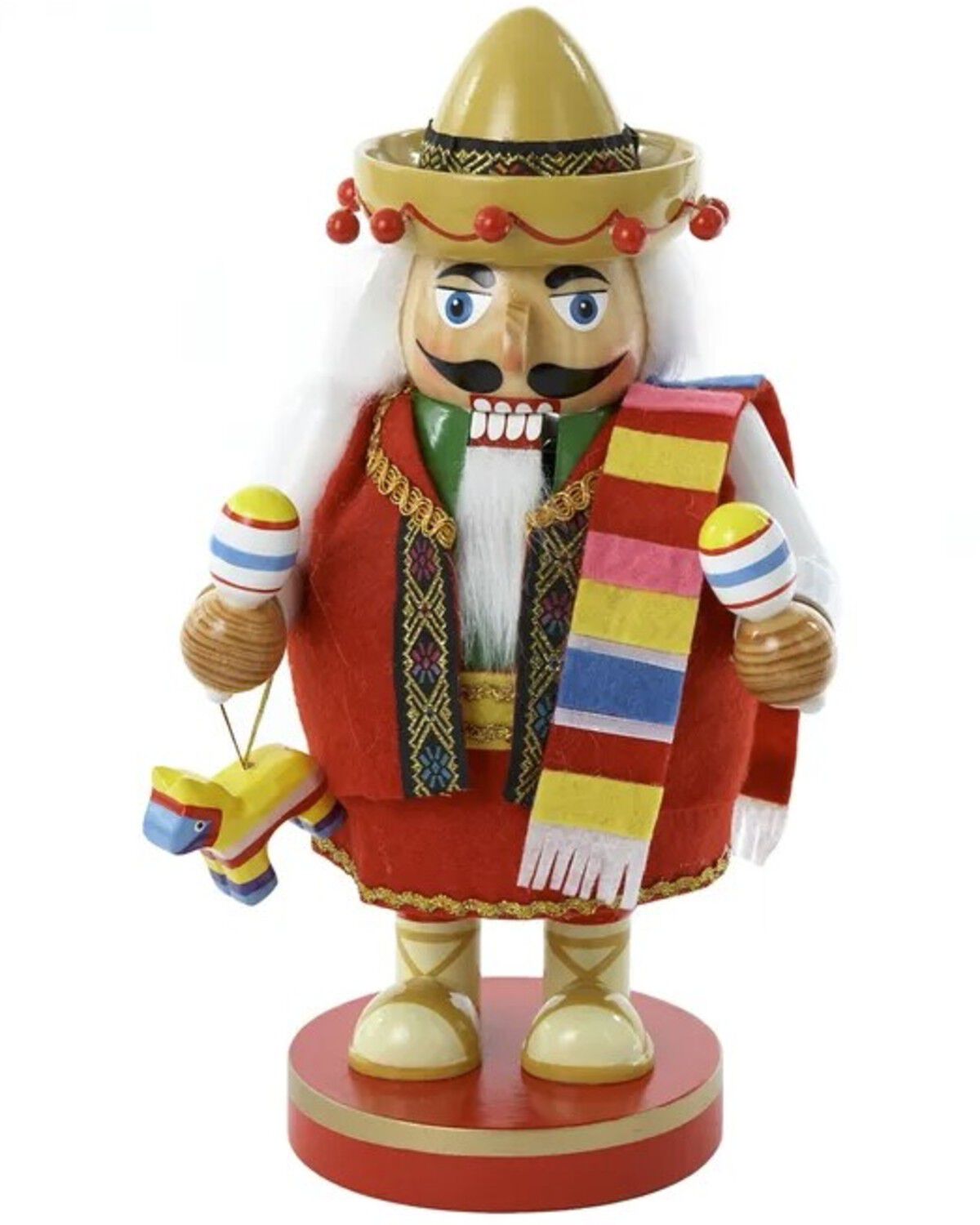 Image #1 - Kurt Adler 10.25" Mexican Nutcracker, Multi, hi-res