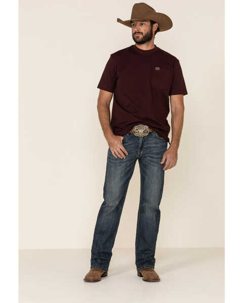 Image #1 - Rock & Roll Denim Men's Double Barrel Stretch Relaxed Straight Jeans , , hi-res