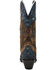 Image #5 - Dan Post Women's Humming Bird Heart and Floral Inlay Western Boots - Snip Toe, Orange, hi-res