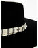 Brixton Women's Leigh Felt Fedora, Black, hi-res
