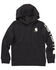 Image #1 - Carhartt Little Boys' Logo Hooded Sweatshirt, Black, hi-res
