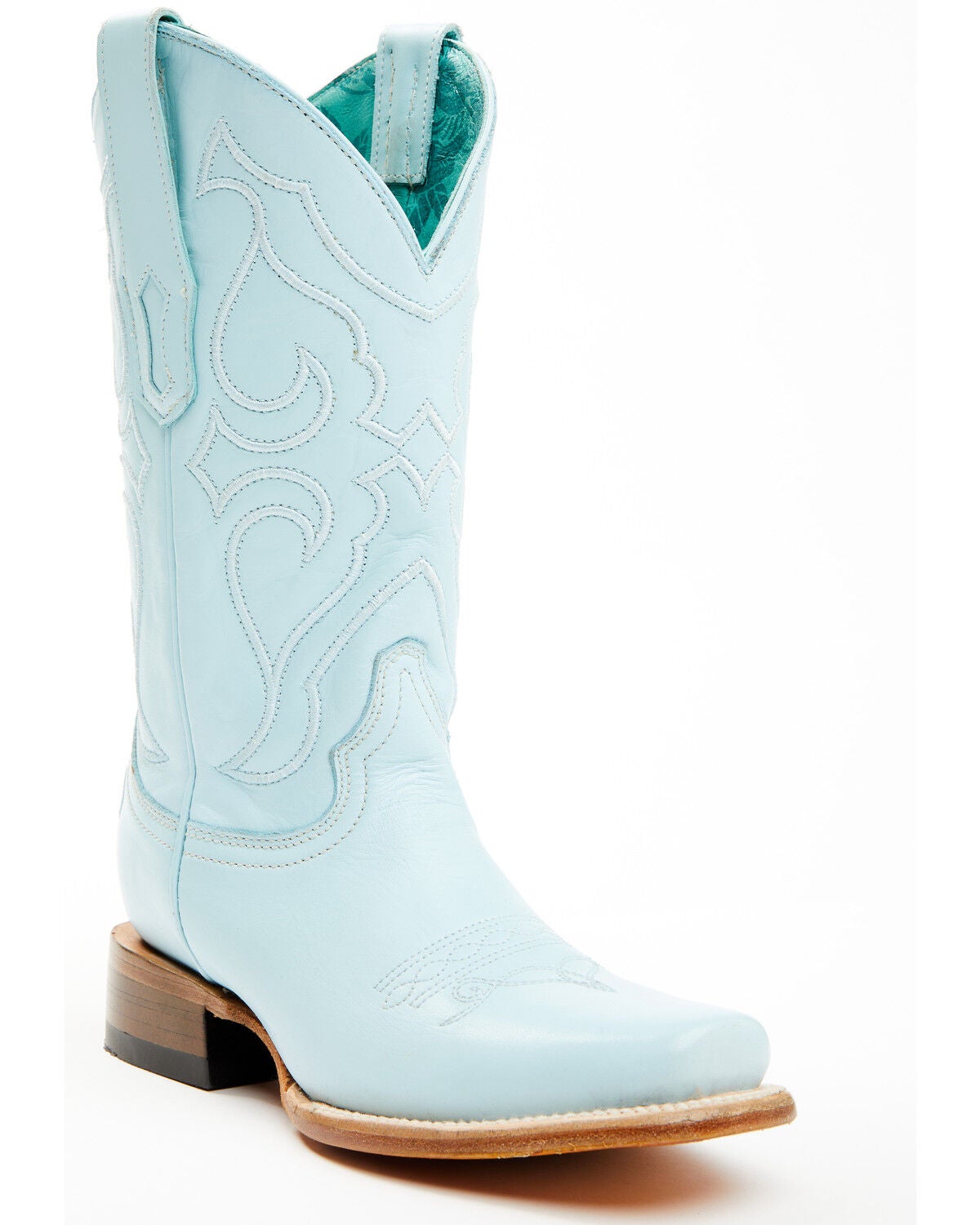Corral Women's Embroidered Western Boots - Square Toe, Blue, hi-res