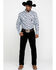 Wrangler 20X Men's Advanced Comfort Purple Southwestern Print Long Sleeve Western Shirt , Purple, hi-res