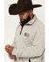 Image #2 - Cowboy Hardware Men's Steer Head Flag 1/4 Zip Pullover, Grey, hi-res