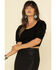 Very J Women's Embroidered Puff Sleeve Ribbed Top , , hi-res