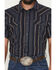 Image #3 - Cody James Men's Highland Rim Striped Print Short Sleeve Snap Western Shirt, Navy, hi-res
