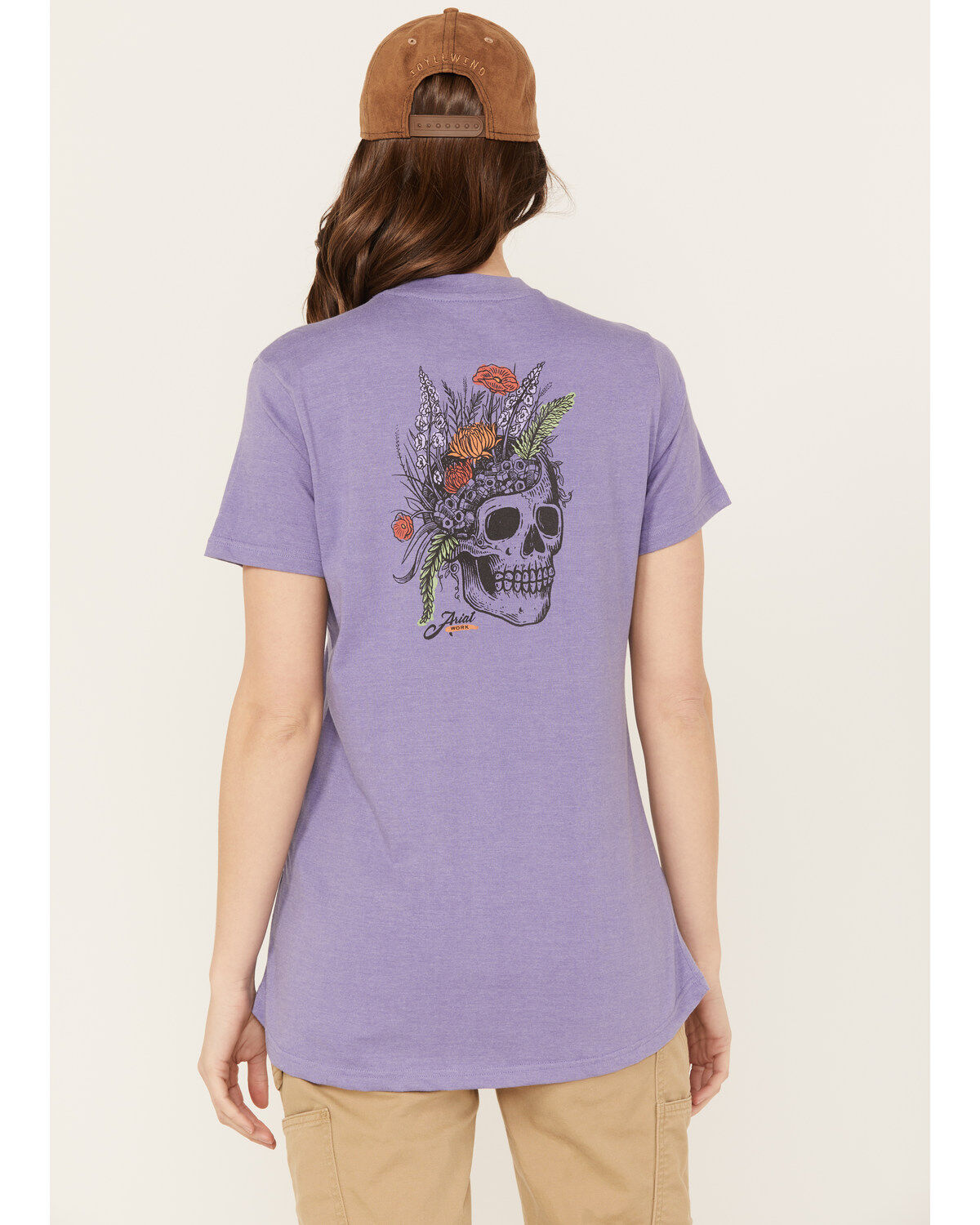 Image #3 - Ariat Women's Rebar Short Sleeve Work Tee, Lavender, hi-res
