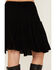 Image #4 - Wild Moss Women's Ruffle Mini Skirt, Black, hi-res