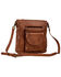 Image #2 - Myra Bag Women's Santa Clara Canyon Stitched Hairon Leather Crossbody Bag, Brown, hi-res