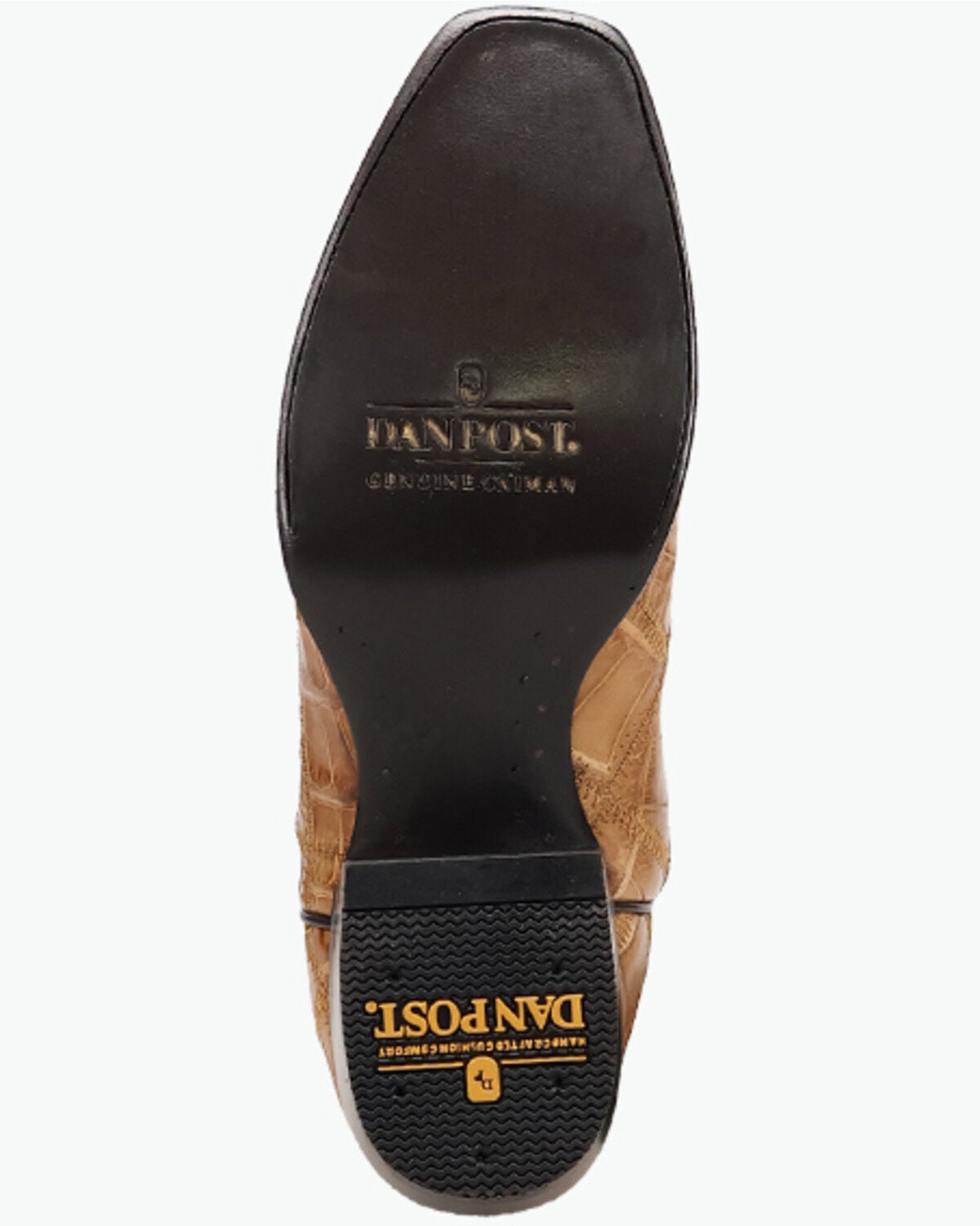 Image #7 - Dan Post Men's Exotic Alligator Western Boots - Square Toe, Tan, hi-res