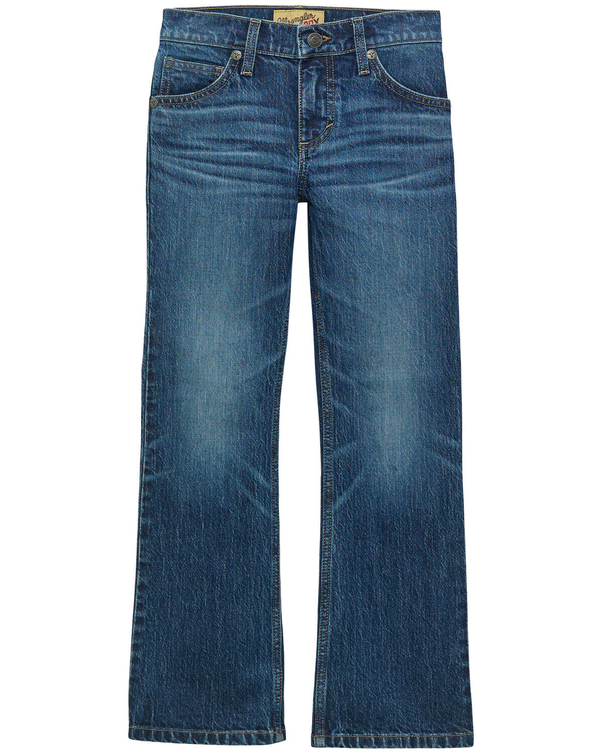 Image #2 - Wrangler 20X Little Boys' Dark Wash Slim Bootcut Stretch Denim Jeans, Dark Wash, hi-res