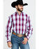 Image #1 - Stetson Men's Spring Ombre Plaid Button Long Sleeve Western Shirt , , hi-res