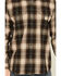 Image #3 - Carhartt Men's Hubbard Loose Fit Heavyweight Plaid Print Long Sleeve Flannel Shirt, Black, hi-res