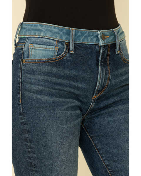 Image #4 - Driftwood Women’s Medium Wash Patchwork Flare Jeans, , hi-res