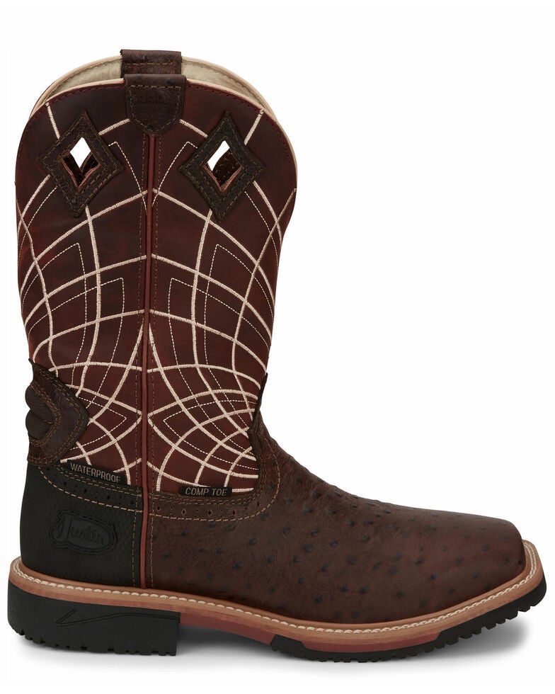 Justin Men's Derrickman Western Work Boots - Composite Toe | Boot Barn