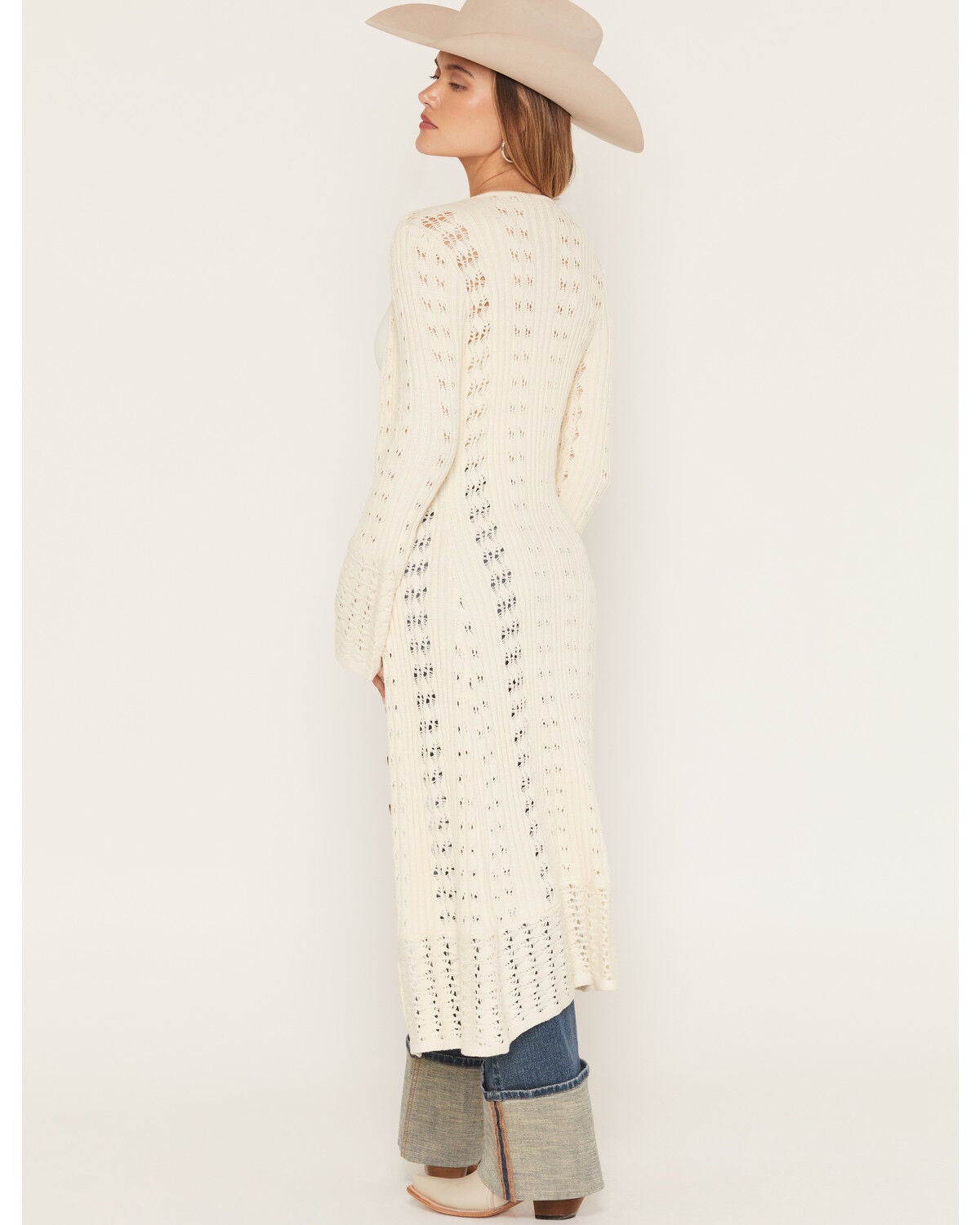 Image #4 - Cleo + Wolf Women's Duster Cardigan, Natural, hi-res