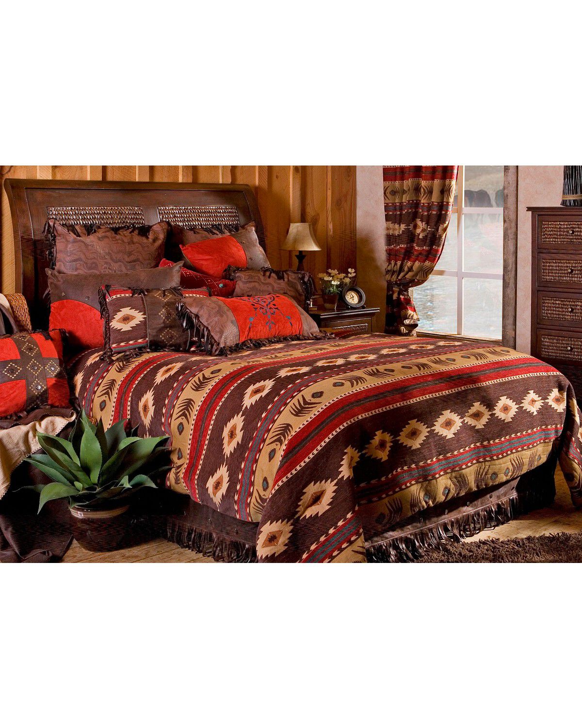 Carstens Cimarron Full/Queen Comforter Set- 5 Piece Set, Multi, hi-res